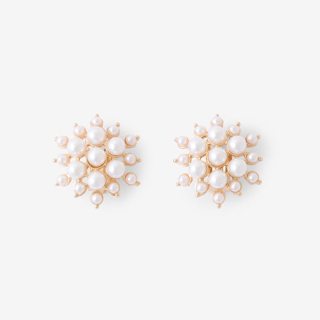 Clips d'oreilles multi perles perle <span itemprop=
