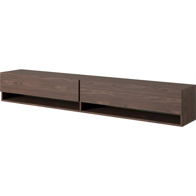 Meuble tv suspendu bois collection MIRRGO - RECOLLECTION
