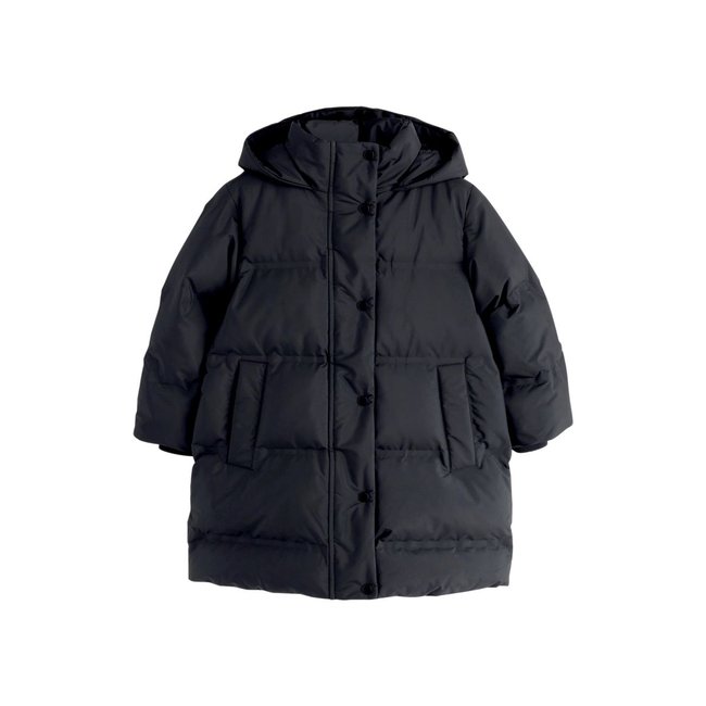Manteau rembourré imperméable noir <span itemprop=