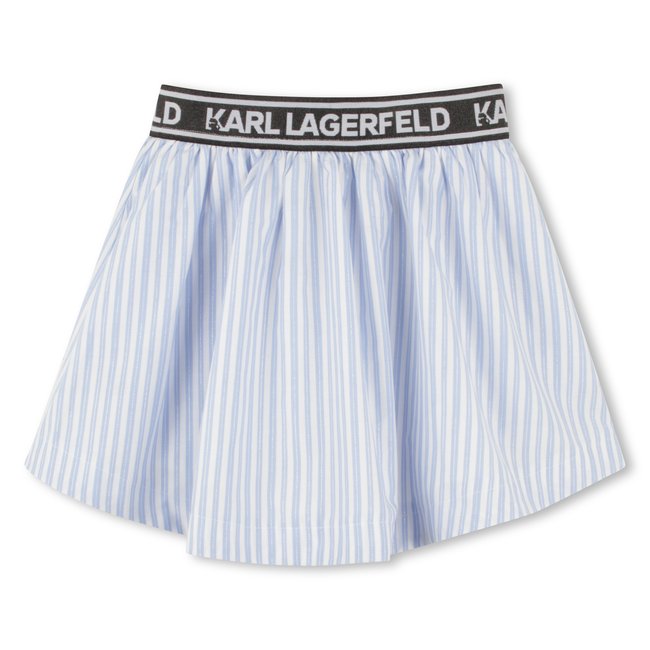 Jupe courte fantaisie blanc bleu <span itemprop=