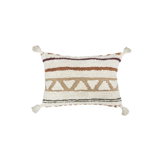 Coussin avec housse en coton Sistan NOMAD multicolore <span itemprop=