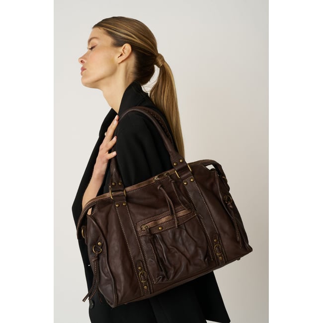 Sac à main en cuir italien MISS STORM - OH MY BAG