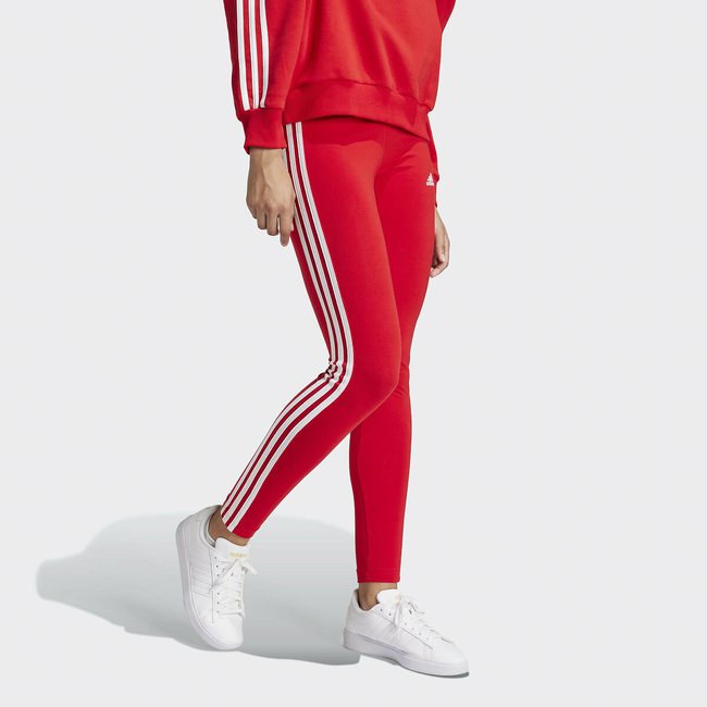 Red adidas leggins shop