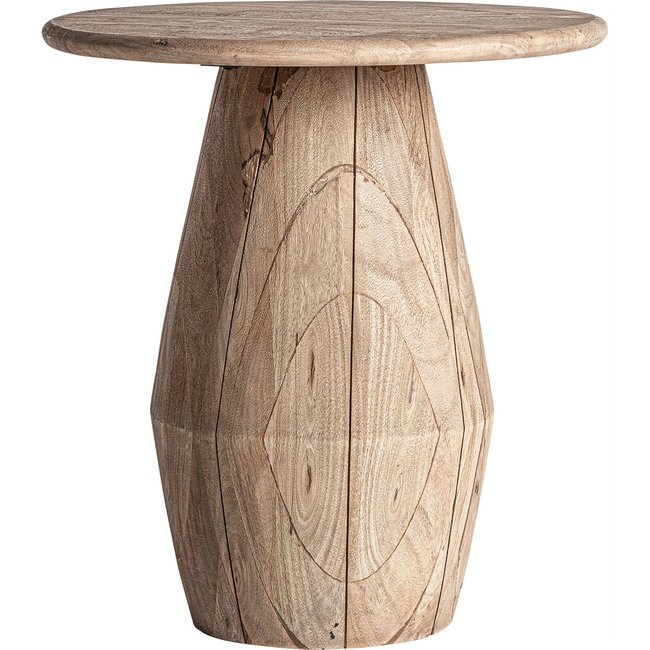 Table basse en bois de manguier vieilli Couleur brun clair bois vieilli <span itemprop=