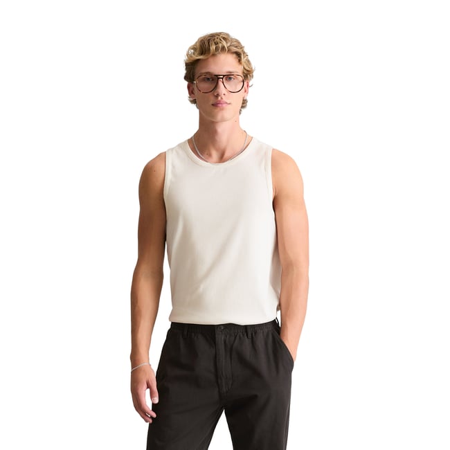Débardeur côtelé DfC slim en coton bio mélangé - MARC O’POLO DENIM