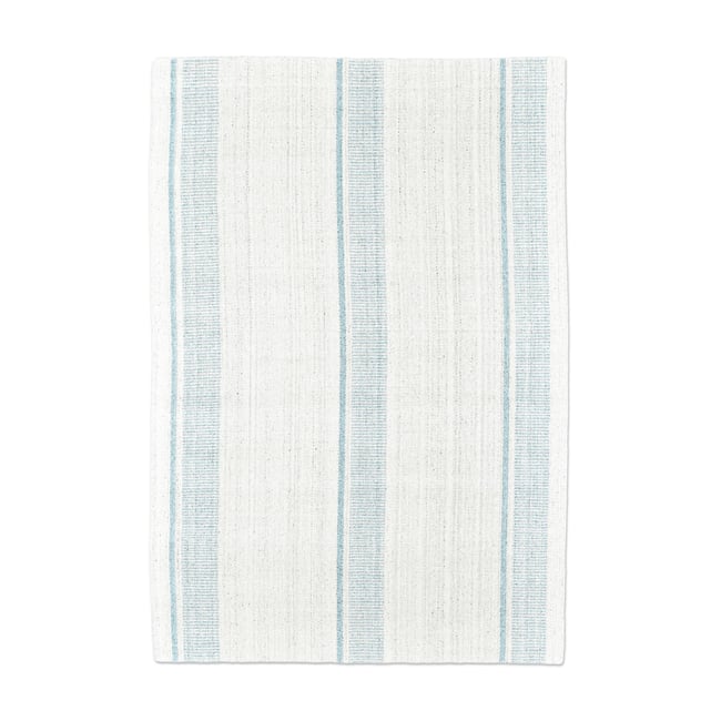 Tapis salon Darwin tissé plat en viscose Couleur turquoise <span itemprop=
