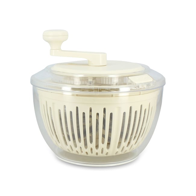 Essoreuse 2 en 1 en polypropylène blanc-transparent <span itemprop=