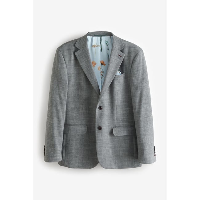 Veste de costume texturée à liseré - NEXT
