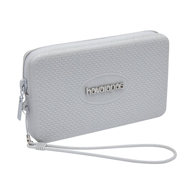Pochette  Glitter argent <span itemprop=
