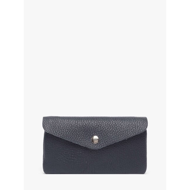 Porte-monnaie Caviar cuir blu <span itemprop=