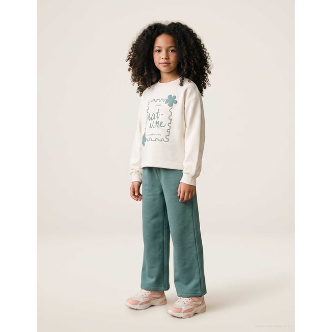 Ensemble de jogging en coton peigné avec imprimé art - ZIPPY