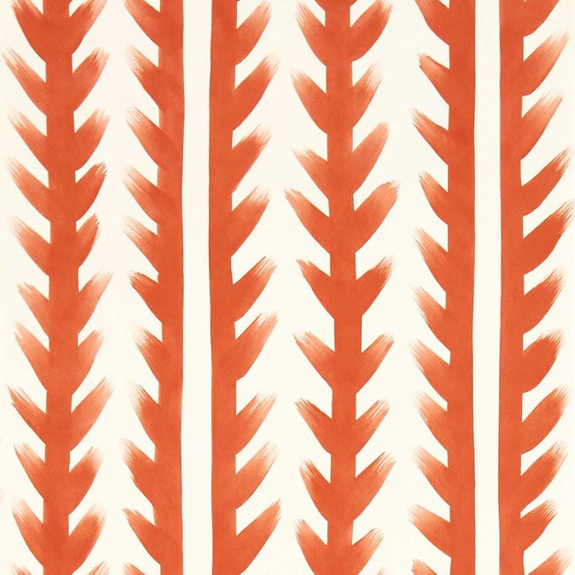 Sticky Grass Carnelian Wallpaper, orange, HARLEQUIN X SOPHIE ROBINSON