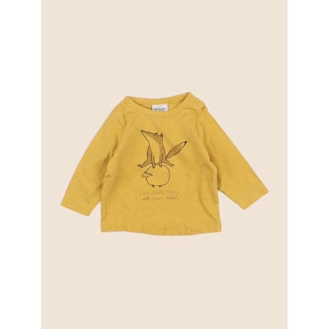 Tee-shirt - Très bon état jaune <span itemprop=