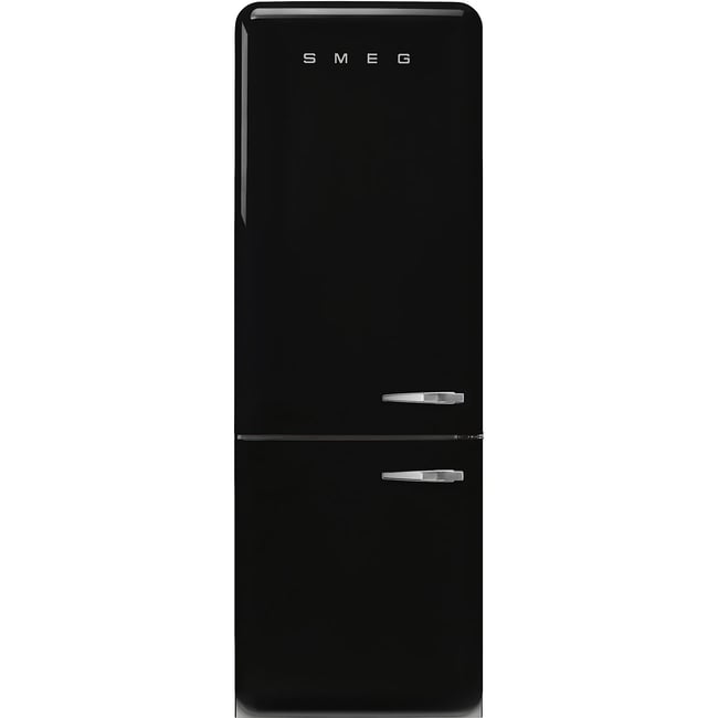 Réfrigérateur 2 portes combiné poignées à droite FAB38 noir brillant <span itemprop=