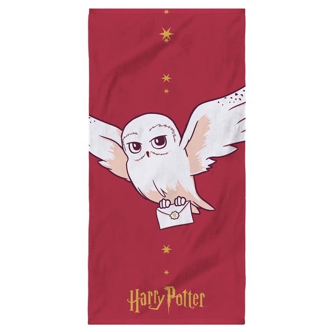 Serviette de bain et de plage imprimée 100% coton, STARRY SKY bordeaux <span itemprop=