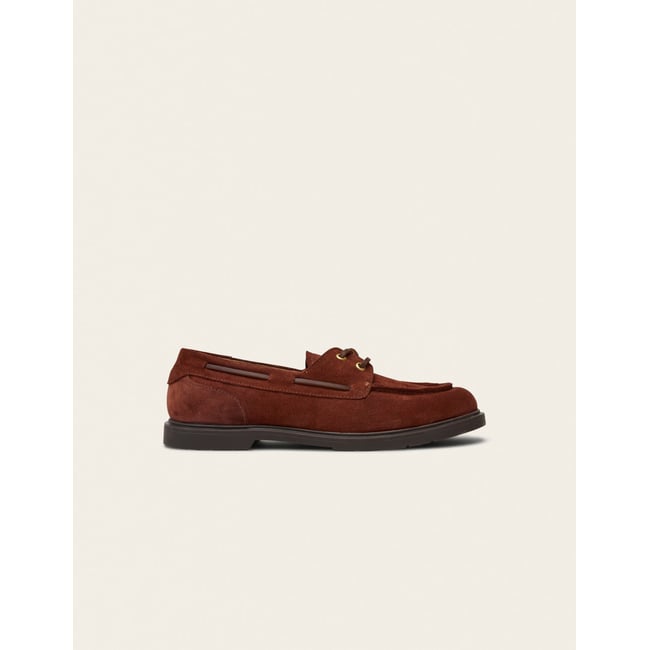 Derbies LAYO suède marron <span itemprop=