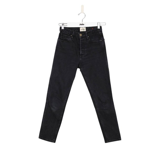 Jean slim en coton - Très Bon État noir <span itemprop=