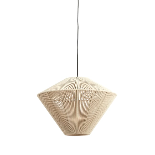 Lampe Suspendue Textiles FELIDA Couleur crème <span itemprop=
