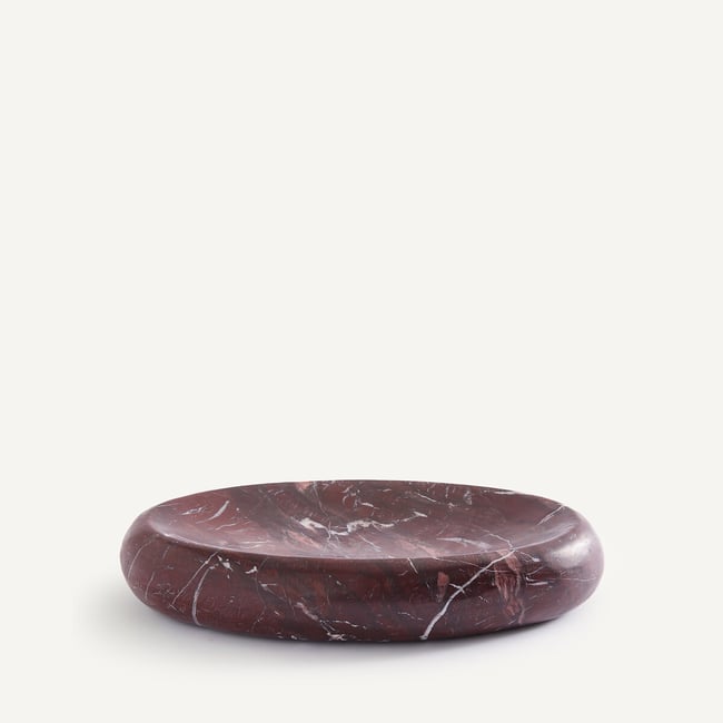 Ciotola svuotatasche in marmo, MAHA rosso bruciato AM.PM