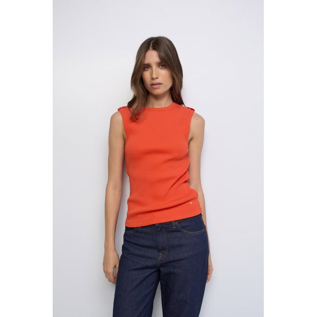 TOP EN MAILLE CÔTELÉE - SALSA JEANS