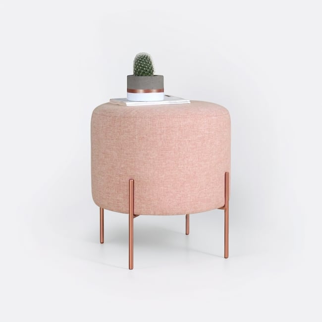Пуф Copper / Коппер розовый мел SO'HOME