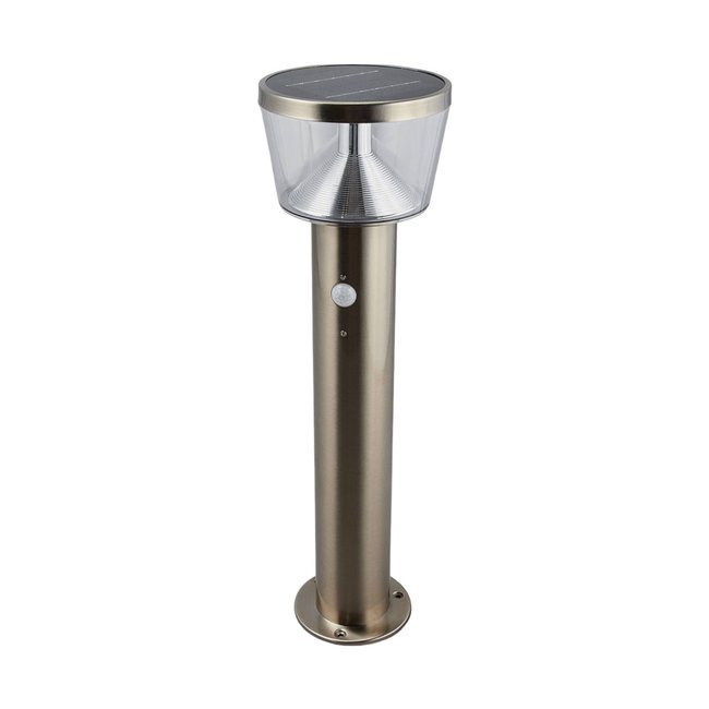Lampe solaire en inox moderneLED, Antje Couleur acier inoxydable, transparent <span itemprop=