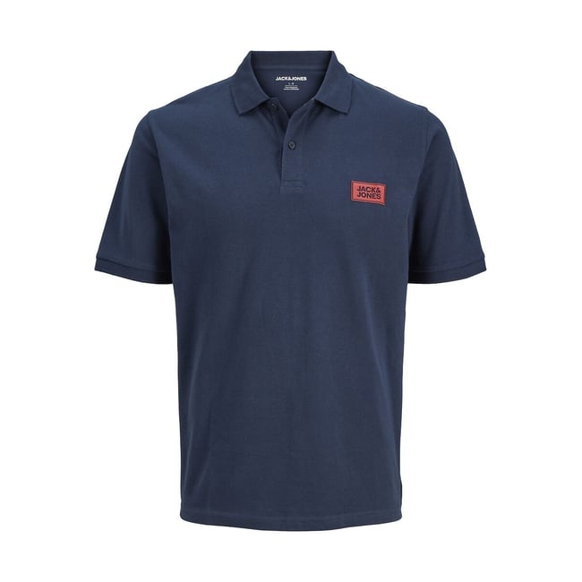 Polo manches courtes bleu marine <span itemprop=