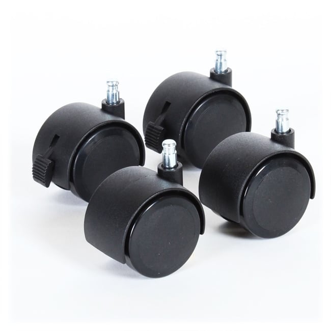 Lot de 4 roulettes parquet pour berceaux Cododo noir <span itemprop=