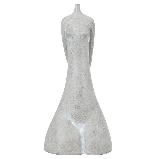 38cm Grey Figure Sculpture, beige, ÉDITÉ