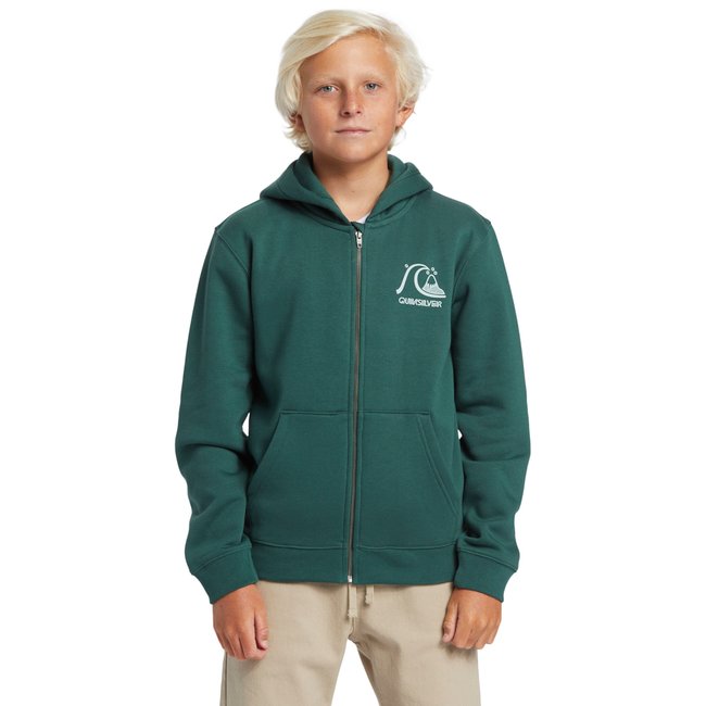 Sweat à capuche GRAPHIC vert forest <span itemprop=