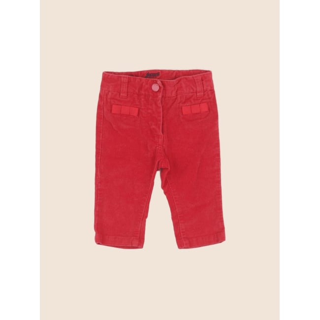 Pantalon - Très bon état rouge <span itemprop=
