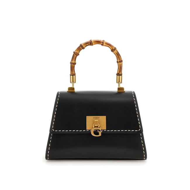Sac À Main Stephi Anses Bambou noir <span itemprop=