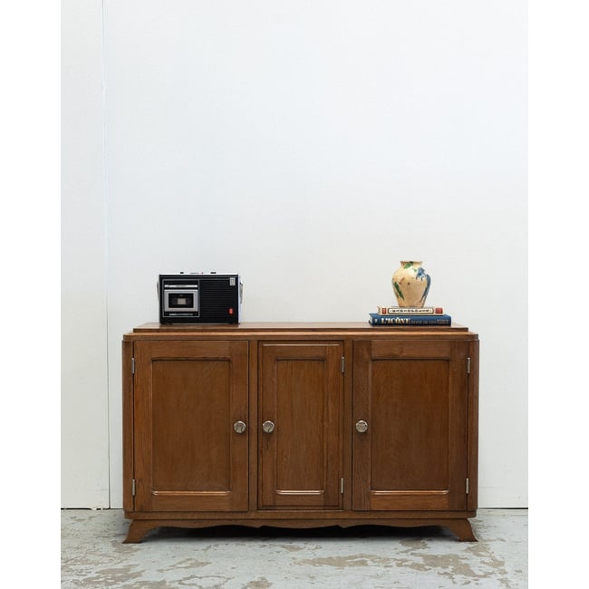Buffet à 3 portes Gilbert N°1782 - Bon état Couleur bois foncé <span itemprop=