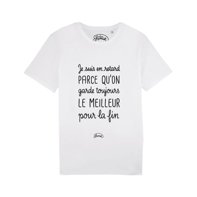 T-shirt Le meilleur pour la fin XL blanc <span itemprop=