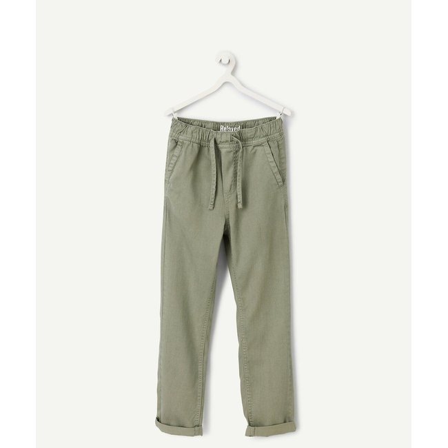 Pantalón relaxed caqui <span itemprop=