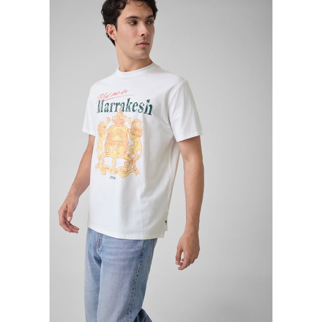 T-Shirt Imprimé blanc <span itemprop=