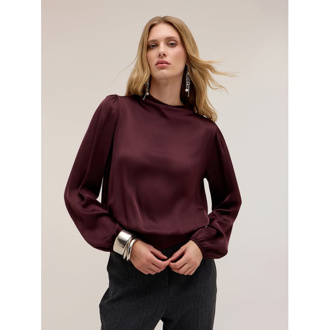 Blouse The Tailoring Lab burgundy <span itemprop=