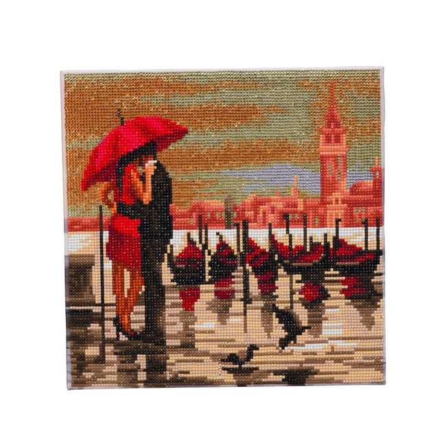Kit tableau a diamanter 30x30cm Venise romantique - OZ INTERNATIONAL
