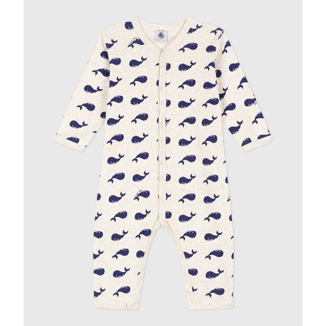 Pijama de 1 pieza sin pies, estampado estampado <span itemprop=