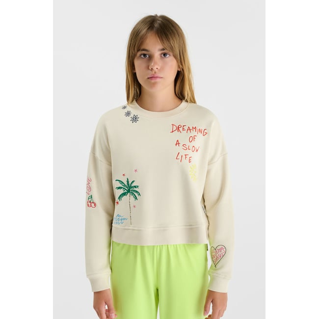 Sweat-Shirt UPAGI ivory <span itemprop=