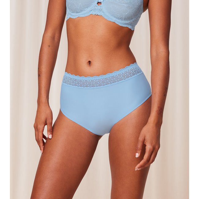 Culotte Midi Feel of Modal bleu <span itemprop=