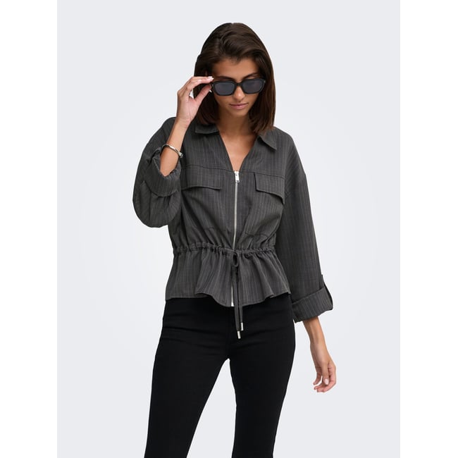 Chemise dark grey melange <span itemprop=