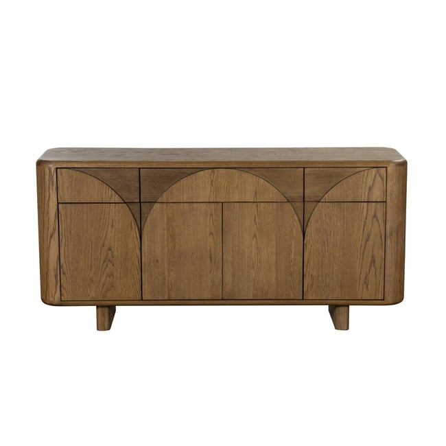 Buffet contemporain en chêne KYOTO Couleur bois naturel <span itemprop=