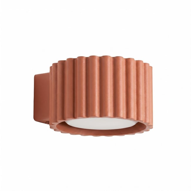 Applique murale Aluminium Ocre Rouge Gx53 1 AURA Couleur ocre rouge <span itemprop=