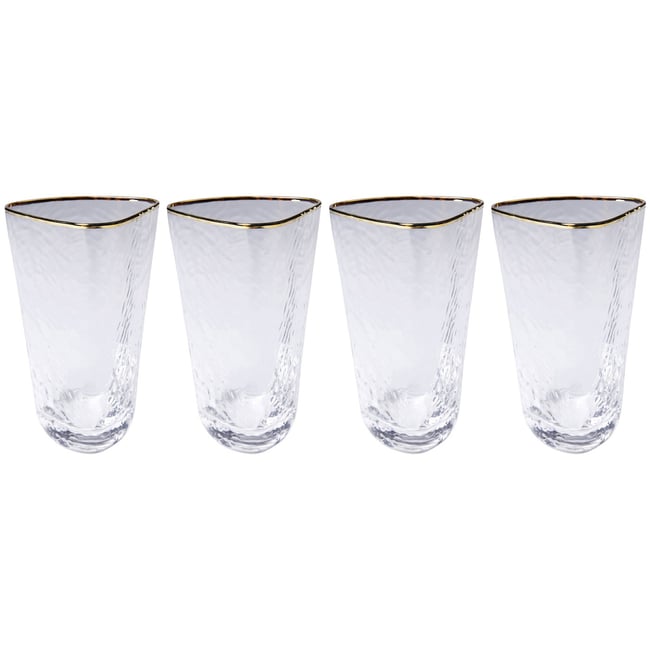 Lot de 4 verres hauts, HOMMAGE Couleur transparent <span itemprop=