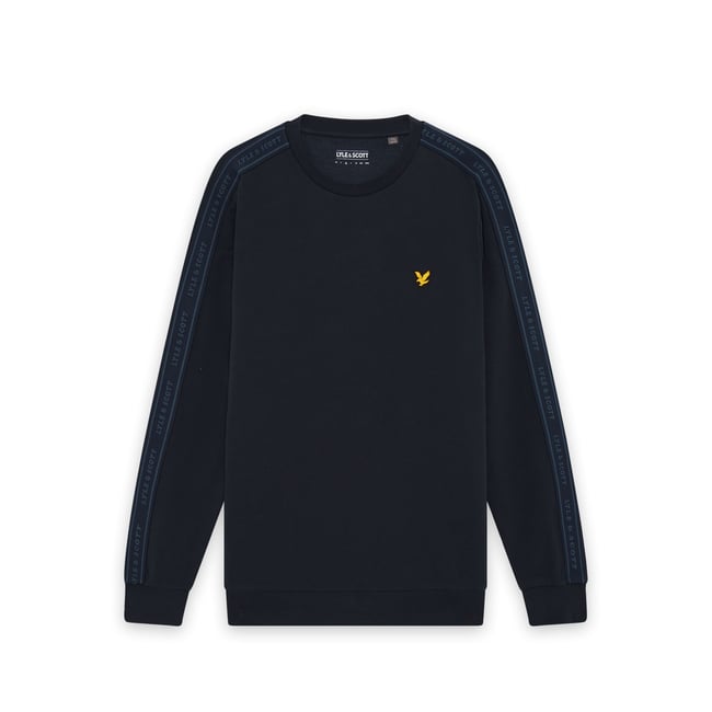 Sweat-shirt col rond Sports Tape bleu foncé marine <span itemprop=