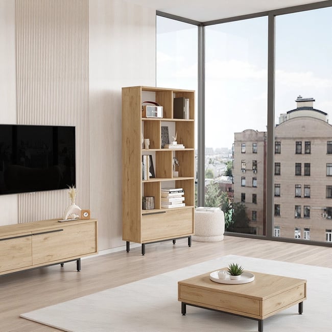 Полка для книг, On4 / Он4 ореховый SO'HOME