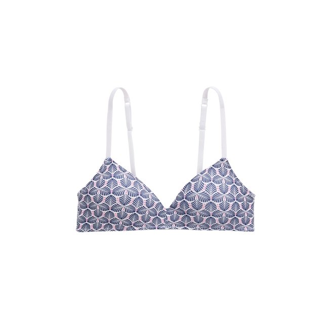 Soutien-gorge souple à coques sans armatures VAZA bleu <span itemprop=