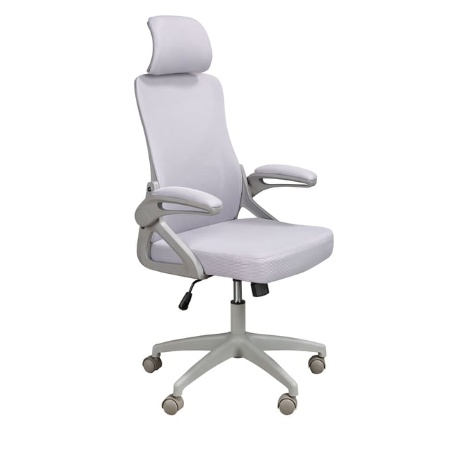 Fauteuil de bureau pivotant tissu Couleur gris <span itemprop=