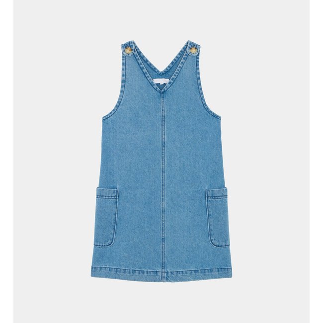 Robe Droite Sans Manches Amurano Denim bleu <span itemprop=